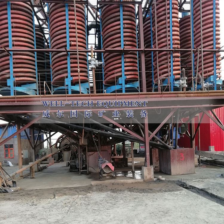 Isporuka spiralnog žlijeba spiralni separator u tvornicu hroma u Zimbabveu