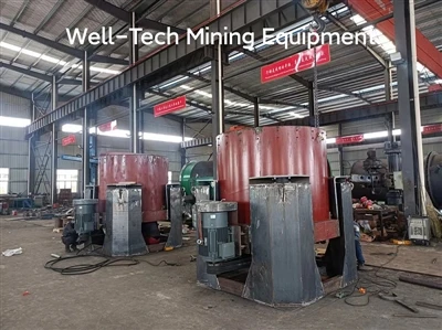 2 seta STLB100 centrifugalni koncentrator zlata 200tph Placer Gold Plant Cije...